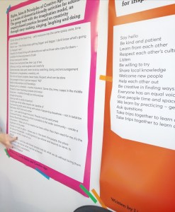 Massive posters of Community Charters